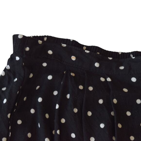 Vintage Sag Harbor Black & White Polka Dot Skirt Size 14 | Elastic Waist - Picture 4 of 5